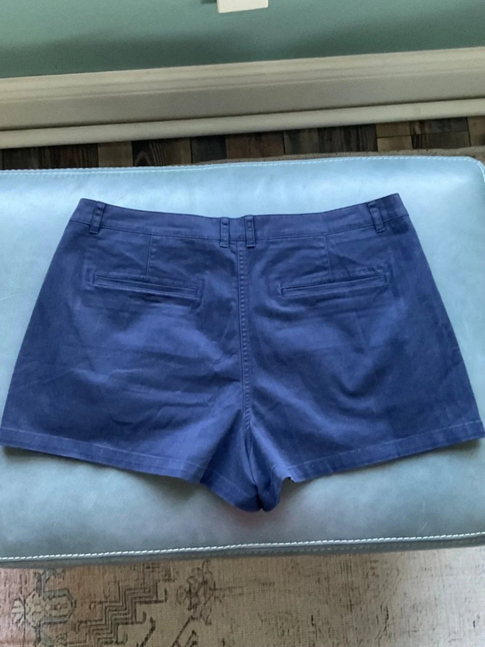 J.Crew Women's 3 inch Pleated Heritage Chino Shorts Navy NWT
